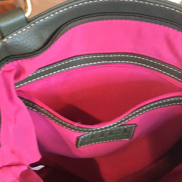 a.n.a GREEN LEATHER SHOULDER BAG - Picture 10 of 11